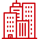 red skyline icon